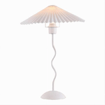 Trade Shop Traesio-lume In Metallo Bianco Moderno Abat Jour E27 Lampada Tavolo Con Interruttore D25 -