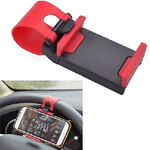 Trade Shop Traesio-supporto Per Auto Cellulare Smartphone Con Attacco Al Volante Manubrio Sterzo -