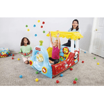 Trade Shop Traesio-trenino Gonfiabile Per Bambini 2 Anni+ Play Center 132x94x89cm Con Palline 93537 -