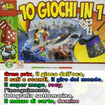 Trade Shop Traesio-mix 10 Giochi Gioco Di Società Classici Da Tavolo Gp Oca Mondo Sali Scendi Rocy -