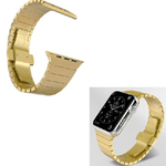 Trade Shop Traesio-cinturino Oro 38mm Catena Compatibile Con Iwatch Serie 3/2/1 Chiusura Farfalla -