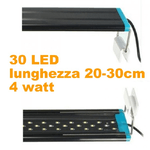 Trade Shop Traesio-lampada D53 Luce Plafoniera Allungabile Estendibile Led Per Acquari Acquario Bordo Vasca Regolab -