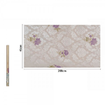 Trade Shop Traesio-rotolo Pellicola Adesiva Pvc Damascato Con Fiori Viola 45cmx2mt Mobili 71219 Casa -