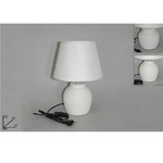 Trade Shop Traesio-lume Lampada Abat Jour Comodino Comò 32cm Luce Bianca Pietra Moderna Ln002534 -