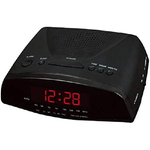 Trade Shop Traesio-radiosveglia Digitale Radio Sveglia Cr-9905 Radio Pll Fm Con Display A Led Rossi -