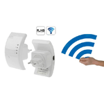 Trade Shop Traesio-amplificatore Wifi Repeater 300 Mbps Ripetitore Wifi Range Extender Lan Rete -