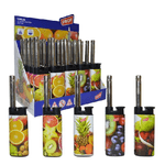 Trade Shop Traesio-set 25 Pz Accendigas Accendi Gas A Fiamma Canna Corta Mini Prof Fruits 40411641 -