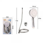 Cleafe-kit Doccetta Doccino Bagno Multigetto Soffione Doccia Laccio 1,8 Mt Staffa 79364 -