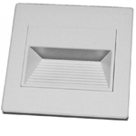 Trade Shop Traesio-lampada Segnapasso 1w A Led Da Parete Muro Applique Da Interno 95x95 Mm -