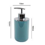 Trade Shop Traesio-dispenser Porta Sapone Liquido Verde Petrolio Silver Per Ricambio Bagno 69473 -