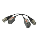 Trade Shop Traesio-2 Adattatori Trasmettitori Video Balun Bnc Morsetti Passivi Cavo Esteso 100 Mt -