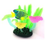 Trade Shop Traesio-decorazione Pianta Funghi Acquario Fiori Bolle Fungo Fluorescente Pesci Alghe -