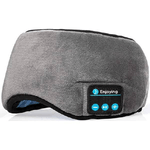 Trade Shop Traesio-mascherina Occhi Per Dormire Con Cuffie Wireless Integrate Bluetooth 5.0 Morbida -