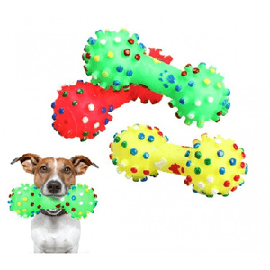 Trade Shop Traesio-gioco A Forma Di Osso Riportino Per Animali Domestici 16 Cm Gomma Morbida Sonoro -