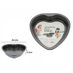 Trade Shop Traesio-tortiera Forma Cuore Stampo Teglia Dolci Torte Antiaderente Cucina 26,5cm 59948 -