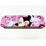 Trade Shop Traesio-astuccio In Metallo Minnie Mouse Disney Portapenne Portapastelli Matite Bambina -