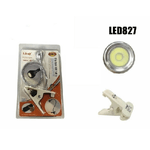 Trade Shop Traesio-lampada Luce Lampadina Led Cob 1w Con Clip Lettura Libri Notebook Led827 -