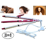 Trade Shop Traesio-piastra 3 In 1 Arriccia Capelli Lisci Frise' Arricciacapelli Professionale Sn710 -