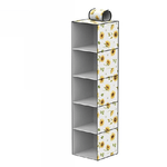 Trade Shop Traesio-organizer Per Armadio 5 Strati Scaffale Pensile Porta Oggetti Scaffali 30x30x100 -