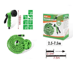 Trade Shop Traesio-tubo Estensibile Giardino 2,5-7,5 Mt Pistola 7 Funzioni Per Irrigazione 9369405 -