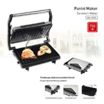 Trade Shop Traesio-bistecchiera Elettrica Piastra Per Panini 750 Watt Toast Con Apertura Basculante -