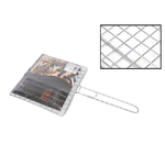 Trade Shop Traesio-graticola Griglia Barbecue Doppia In Ferro Grigliata Pesce Arrosto 21.5 X 19.5cm -