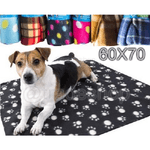 Trade Shop Traesio-coperta Paw In Pile Copri Divano O Coprisedile Per Cani E Gatti Medio 60 X 75 Cm -