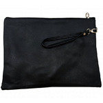 Trade Shop Traesio-pochette Donna A Mano Con Zip Borsello Beauty Case Borsa Poliuretano Vintage -