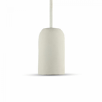 Trade Shop Traesio-lampadario Portalampada Pendente Lampada A Sospensione Colore Bianco Vt-7668 -