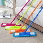 Trade Shop Traesio-scopa Panno Mop Mocio In Microfibra Per Pavimento Cattura Polvere Con Bastone -