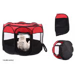 Trade Shop Traesio-tenda Portatile Pieghevole Cani Gatti Cuccia 65x65x50 Cm Zanzariera Con Borsa -