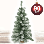 Trade Shop Traesio-albero Di Natale Innevato 90cm 90 Punte Casa Ufficio Arredo Negozio Effetto Neve -