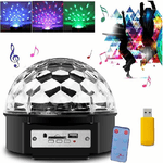 Trade Shop Traesio-proiettore Sfera Luce Led Stroboscopio Disco Effetti Multicolore Rgb Festa -