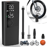 Trade Shop Traesio-mini Compressore Portatile Pompa Elettrica Aria Display Lcd Moto Auto Bici Palla -