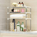 Trade Shop Traesio-scaffale Salvaspazio 3 Ripiani Multiuso Bagno Cucina 65 X 60 X 25 Cm Art.5897 -