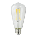 Trade Shop Traesio-lampadina Led A Filamento 8 Watt E27 St64 Luce Calda 3000k 880 Lumen 220v T64-tc -