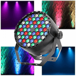 Trade Shop Traesio-proiettore Slim Dmx512 Effetto Luce Flat Par Light Rgb+w Alta Luminosita 54 Led -