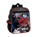 Trade Shop Traesio-zaino Scuola Asilo Zainetto 23 X 28 X 10 Cm Nero Borsa Pvc Batman Vs Superman -