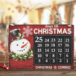 Trade Shop Traesio-calendario Avvento Lavagna Con Gessetto In Legno 3 Modelli Decorazioni Natalizie -