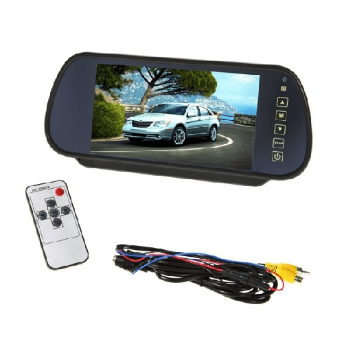 Trade Shop Traesio-specchietto Retrovisore Monitor 7 " Bluetooth Vivavoce Touch Screen Usb Sd Mp5 -