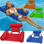 Trade Shop Traesio-sedia A Sdraio Gonfiabile Amaca Per Mare Piscina Galleggiante Pieghevole 120cm -