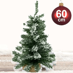 Trade Shop Traesio-albero Di Natale Innevato 60cm 60 Punte Casa Ufficio Arredo Negozio Effetto Neve -