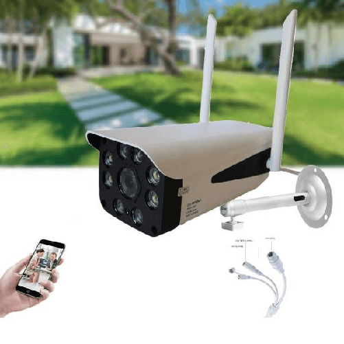 Trade Shop Traesio-telecamera Ip P2p Camera Wireless 8 Led Infrarossi 4mm 3mpx Voice Tf Js968rp -