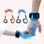 Trade Shop Traesio-bracciale Sicurezza Bambino Anti Smarrimento Regolabile Blu Arancione Guinzaglio -