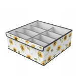 Trade Shop Traesio-box Scatola Salvaspazio Armadio 8 Contenitori Porta Oggetti Organizer 32x32x12cm -