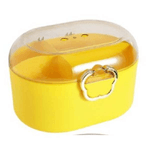 Trade Shop Traesio-contenitore Organizzatore Per Cassetti Arredamento Colore Giallo Dim. 27x24x18 Cm -