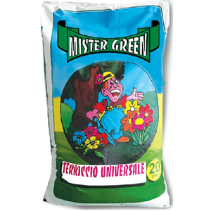 Trade Shop Traesio-terriccio Universale Mister Green 20 Litri Per Piante Fiori Bulbi Terra Orto -