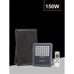 Trade Shop Traesio-faro A Led 150watt Con Pannello Solare Luce Naturale 4000k Telecomando Tk09-150w -