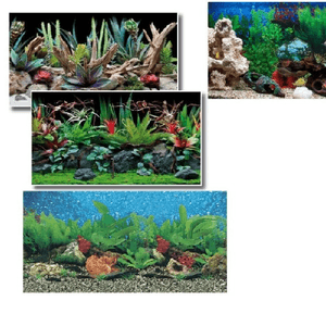 Trade Shop Traesio-sfondo Per Acquario 50x115 Cm Pellicole Immagini Esterne Retro Poster -