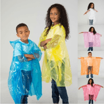 Trade Shop Traesio-poncho Mantella Impermeabile Con Cappuccio Pioggia Bambini Bambina Bimbo Ragazzo -